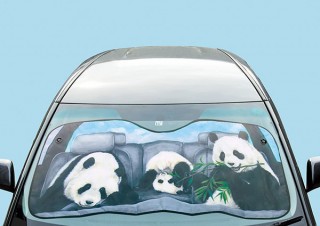 フェリシモ、ごろごろくつろぐ姿がかわいい「パンダの親子のお留守番パンシェード」を発売