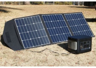 オウルテック、太陽光で最大出力120Wの充電ができる「ソーラーパネル」を発売