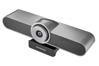 アイ・オー、大型ディスプレイの上に設置できるステレオマイク搭載の広角Webカメラを発売