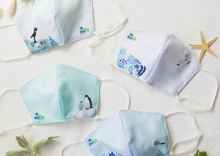 フェリシモ、カモメやイワトビペンギンなどをデザインした接触冷感マスクを発売