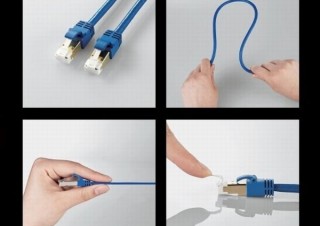 エレコム、やわらか・フラット・ツメ折れ防止の3タイプの「LANケーブル」発売