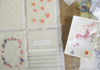 ワークショップ「作家とたのしむ　和紙でつくるコラージュカード＆紙漉き」+「てしごとのしおり」発刊記念トークショー