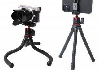 上海問屋、変わったアングルでの撮影に便利な「フレキシブル変形三脚」を発売