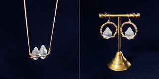 フェリシモ、木の上でリラックスする文鳥がモチーフのネックレスとイヤアクセサリーを発売