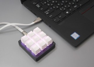 24個のマクロを登録可能、片手で使えるWin/Mac両対応のショートカット専用キーボード