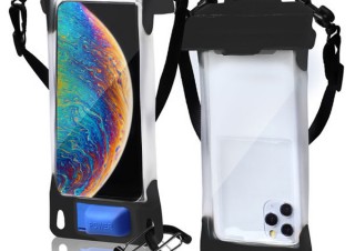 ポンプ排気でスマホにジャストフィットする「エアポンプ付きスマホ防水ポーチ」の予約販売が開始
