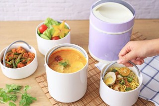 ニコまる、料理を重ねて入れられる磁器製フードジャー「KOKOROフードジャー」を発売