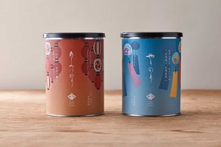 山本山、夏の様子を表現した巻紙缶デザインの焼海苔と味付海苔を発売