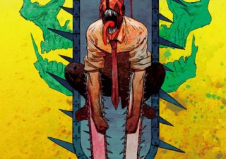 藤本タツキ氏による人気漫画「チェンソーマン」の初のオリジナル展示会がタワレコ渋谷店で開催