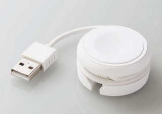 エレコム、マカロンみたいな小ささの「Apple Watch専用充電ケーブル」発売 
