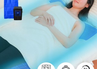 サンコー、水を循環させて冷やす「水が流れる冷感ひんやりマット」を発売
