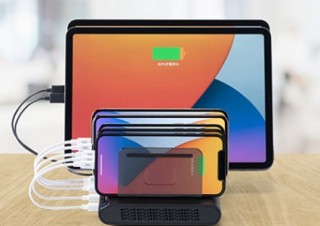 家族のスマホ、タブレット、バッテリーをまとめ充電できる「充電ステーション」発売