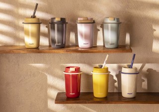 ドウシシャ、何度も使えるストローが付いたステンレス真空2重構造タンブラーを発売