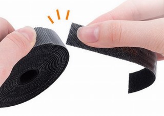 サンワサプライ、手でちぎって長さ調節できる「ケーブルタイ」を発売