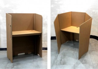 オフィス・ラボ、強化ダンボールを使用した折りたたみ式簡易デスク「Patanto（パタント）」を発売