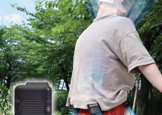 サンコー、腰に着けられる扇風機「腰ベルトファン Lite」を発売