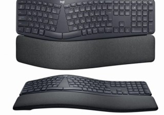 人間工学デザインにより隆起したかのような「スプリットキーボード」、ロジクールから