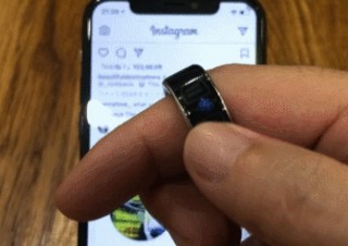 スマホの画面に触れずにスワイプやタップができる「スマートリングSO＋」発売