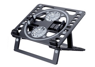 上海問屋、光るデュアルファンを搭載したノートPCスタンドを発売