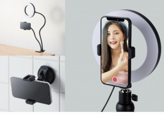 エレコム、リングライトやスタンドなど「動画配信用アクセサリー」7アイテムを発売