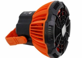 アイキューラボ、テントの中を明るく照らす照明付きの扇風機を発売