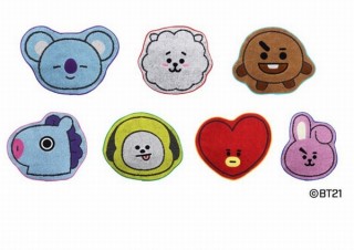 ヴィレヴァン、キャラも形もオシャレかわいい「BT21タオルシリーズ」発売