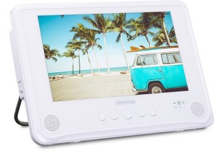 ゲオ、浴室でも映画を楽しめる防水仕様のポータブルDVDプレーヤーを発売