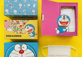 川辺、かわいい箱を使用した「ドラえもんのハコ入り不織布マスク」を発売