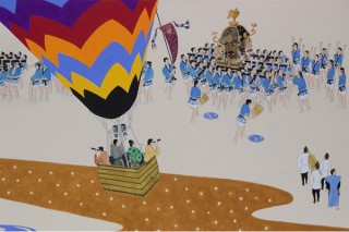 作品を通じて新潟の祭りの魅力を堪能できる田澤則夫氏の個展「祭りのかたちと色を求めて」