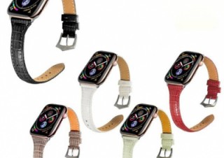アイキューラボ、Apple Watch用のクロコ調PUレザーベルトを発売