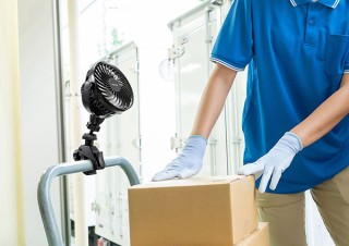 サンワサプライ、台車の持ち手などにクランプで取り付けられる小型扇風機「VEH-FAN1」を発売