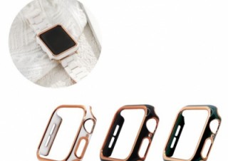 アイキューラボ、薄型仕様で高級感のある「Apple Watchゴールドラインカバー」を発売