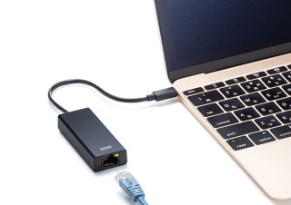 サンワサプライ、USBから有線LANポートへの変換アダプタ「USB-CVLAN5BK/6BK」を発売