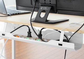 デスク下のぐちゃぐちゃケーブルを整理するための「ケーブルトレー」発売