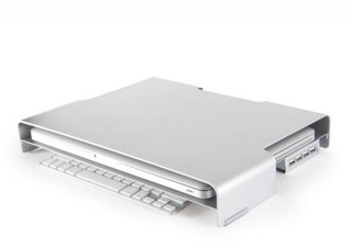 プレアデス、Macbook、キーボード、iPadなどが収納可能なディスプレイスタンド