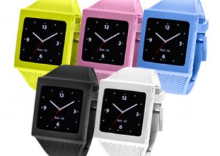 フォーカル、カラフルな第6世代iPod nano用腕時計型シリコンケース