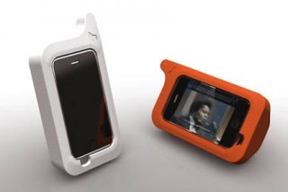 ジェネレイト、縦、横の自立が可能なファットデザインのiPhone 4専用ケース