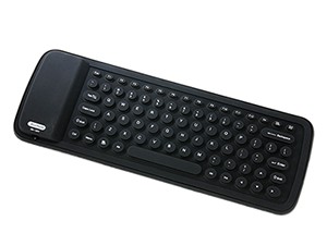 サンワサプライ、丸めて持ち運べるシリコン製のiPhone/iPad用Bluetoothキーボードを発売