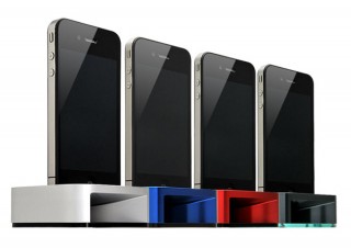 センチュリー、電力不要でiPhone 4の音声を増幅する「iHorn mini」を発売