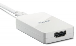 バッファロー、PCの画面をテレビに出力できるUSB2.0接続のHDMIアダプタ