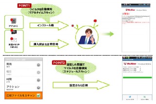 NTTドコモ、スマートフォン向けウイルス対策サービスを無料提供