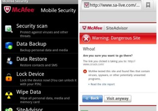 マカフィー、Android用セキュリティスイート「McAfee Mobile Security」