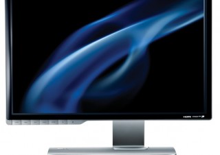 最薄部24mmを実現、24型ワイド液晶ディスプレイ
