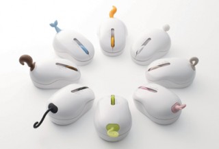 エレコム、動物の「尾っぽ」の形をしたユニークなレシーバを持つマウス「oppopet」