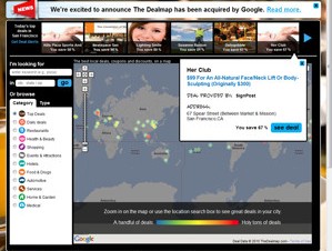 クーポン情報サービスの米Dealmap、Googleによる同社の買収を発表