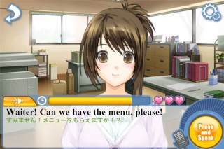 スクエニ、女性キャラクターと会話しながら学ぶ英会話学習iPhoneアプリ「ネイティブが使う表現集」