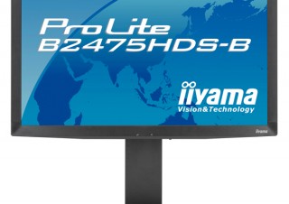 マウス、iiyamaブランドの23.6型ワイド液晶ディスプレイ「ProLite B2475HDS-B」を発表