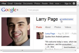 Google、成りすまし防止で「Google+」に認証バッジの表示機能を追加