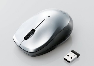 エレコム、Bluetooth3.0対応USBアダプタ付き3ボタンマウス