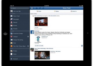 Facebook、iPadに対応したクライアントアプリの最新版を公開